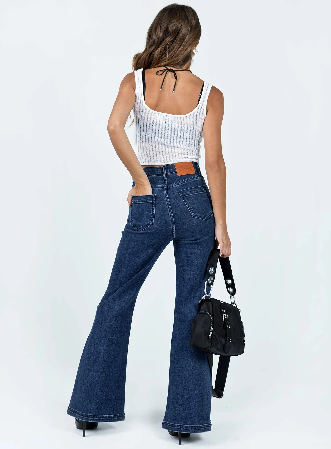 Nairana Split Hem Jeans Dark Wash Denim ThermalRegulation