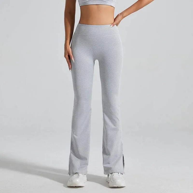 High Waist No Front Seam Sports Flared Pant Comfortable Wear Legend Glow