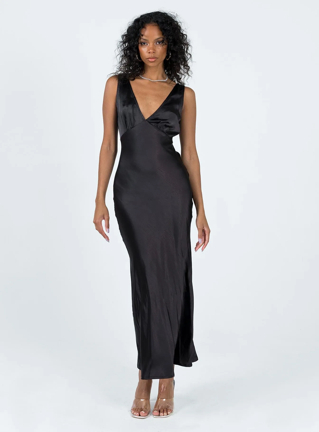 Lounge Mode Form Flow Nellie Maxi Dress Black