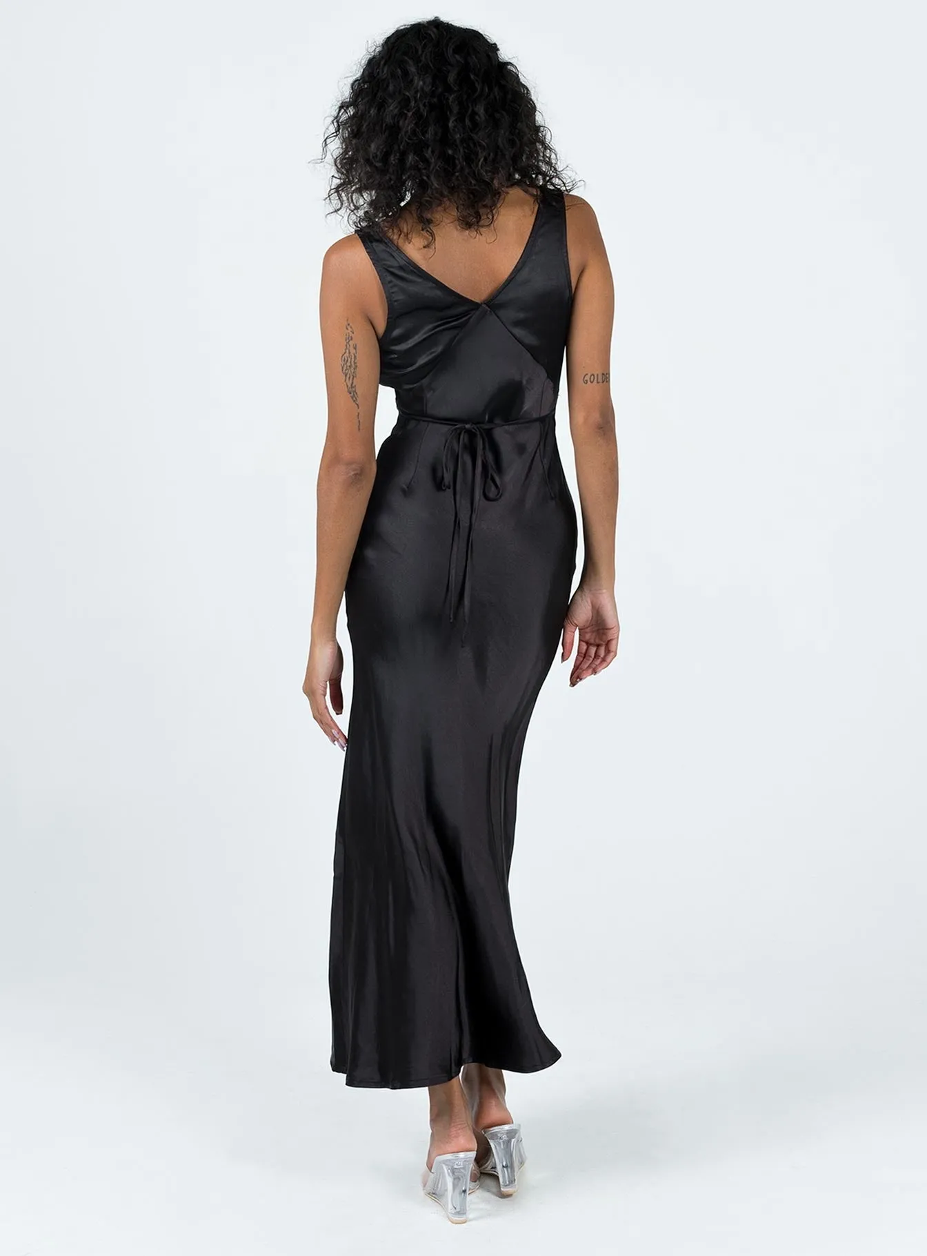 NoiseFreeFabric Light Layers Nellie Maxi Dress Black