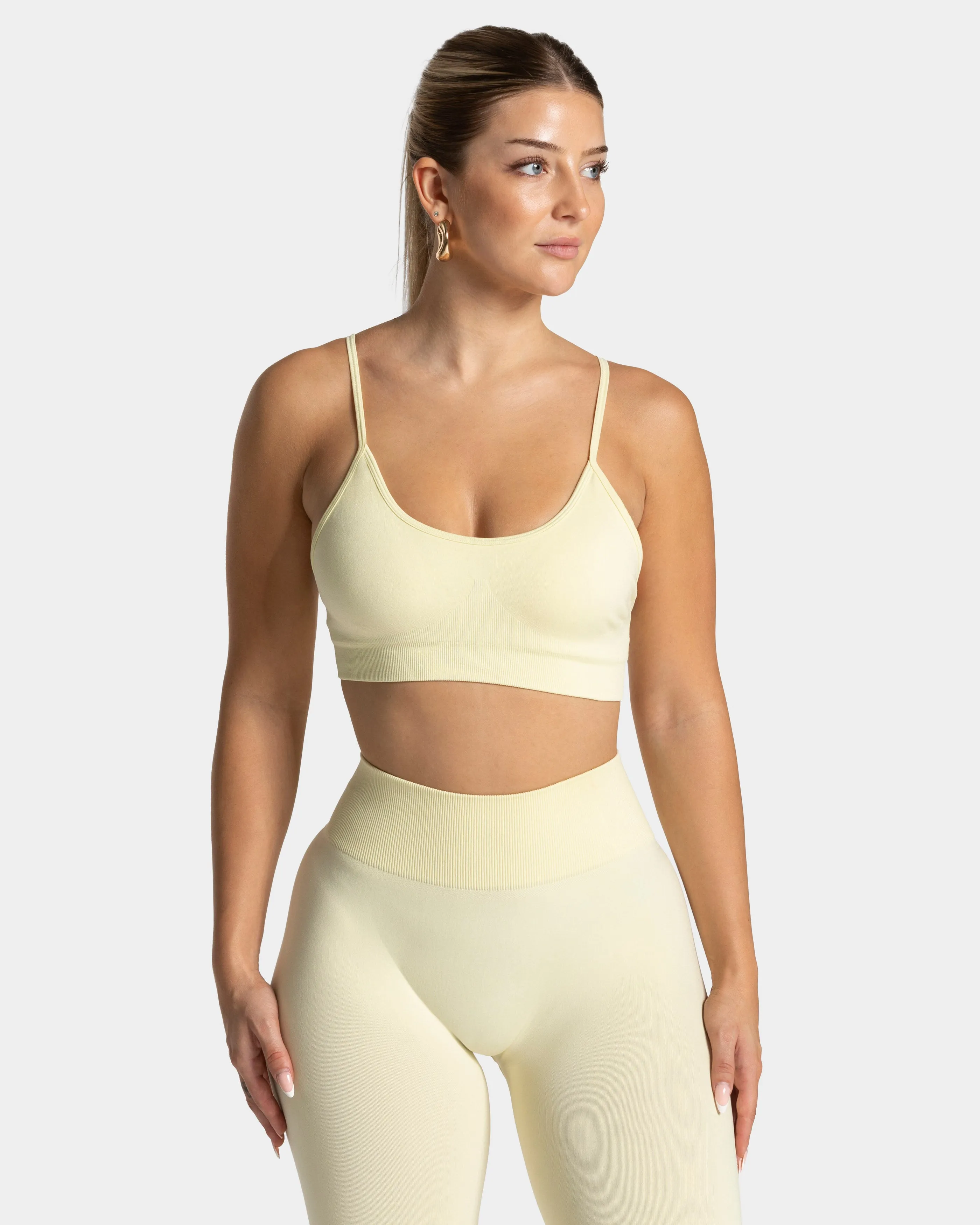 Timeless Pro Bh "Butter Yellow" Red workout gear Classic activewear