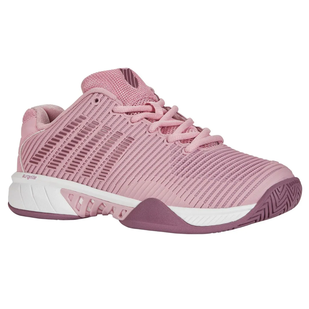 High Rebound Midsole Impact Reduction Technology K Swiss Hypercourt 2 AC Women Tennis Shoes - Pink/Grape/Orchid Haze