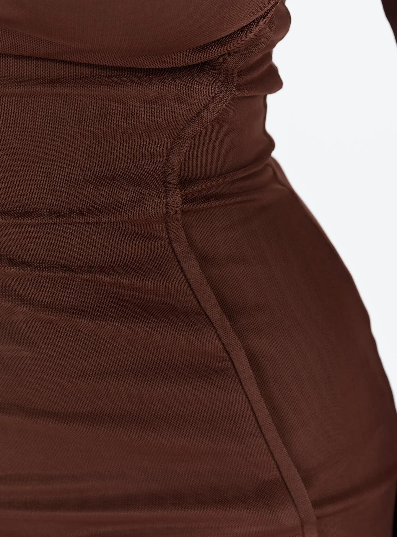 All Season Ranier Long Sleeve Mini Dress Burgundy