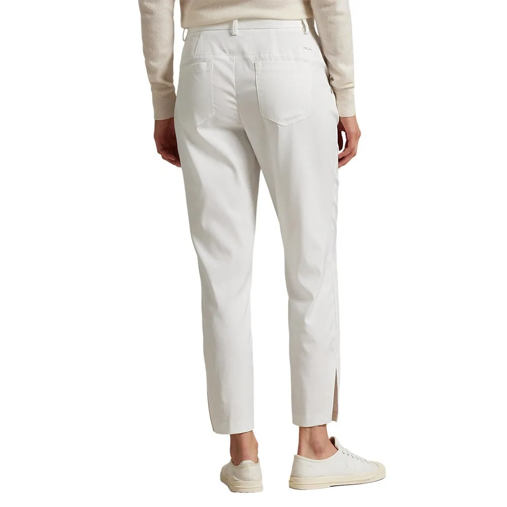 Adventure Ready Recycled Polyester RLX Ralph Lauren Women's Stretch Twill 5 Pocket Golf Pants - Ceramic White