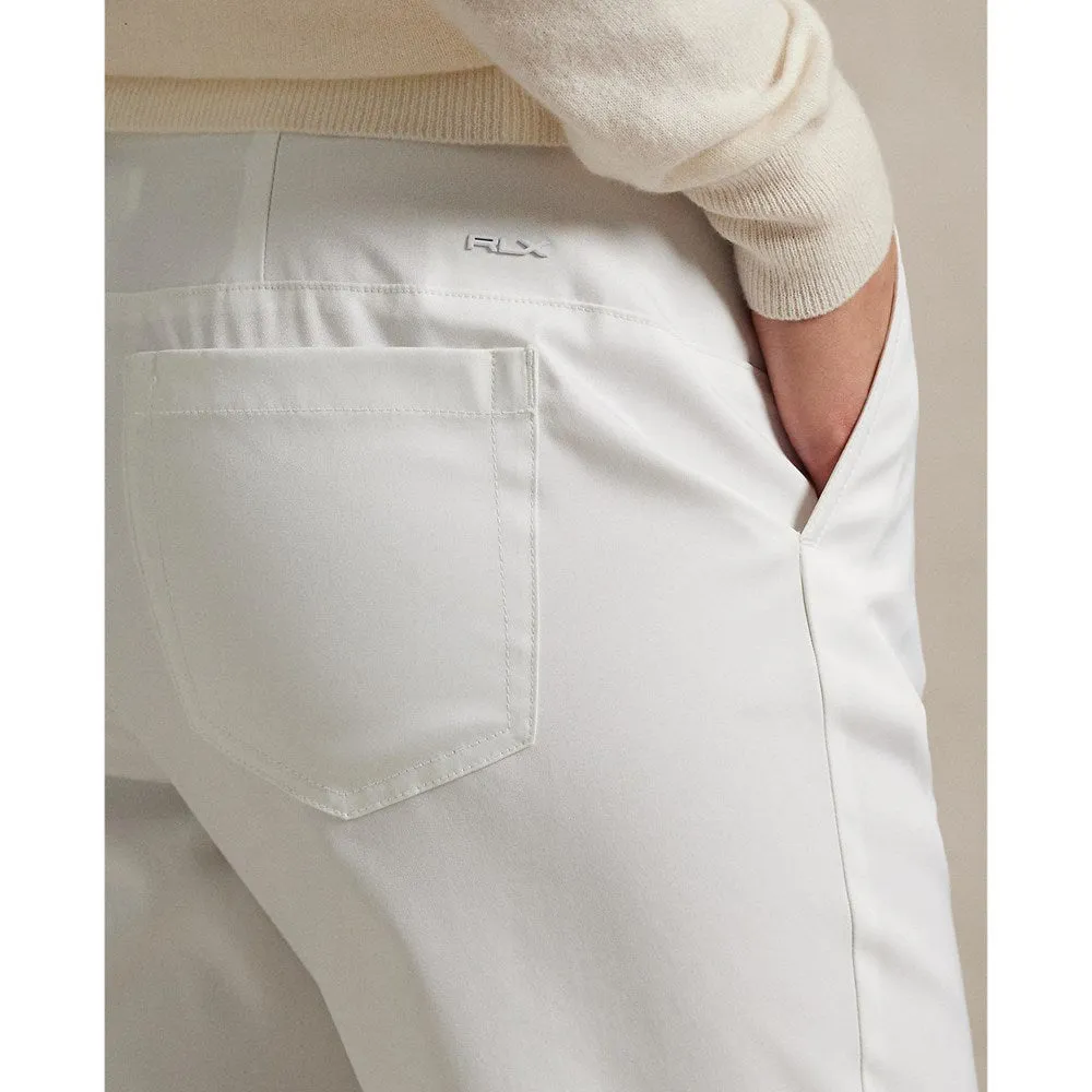 HypoallergenicFabric Stretchable RLX Ralph Lauren Women's Stretch Twill 5 Pocket Golf Pants - Ceramic White