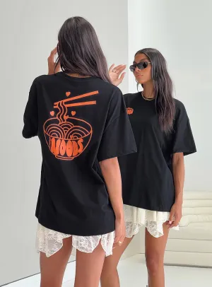 Noods Oversized Tee Black Cool Layer Wear