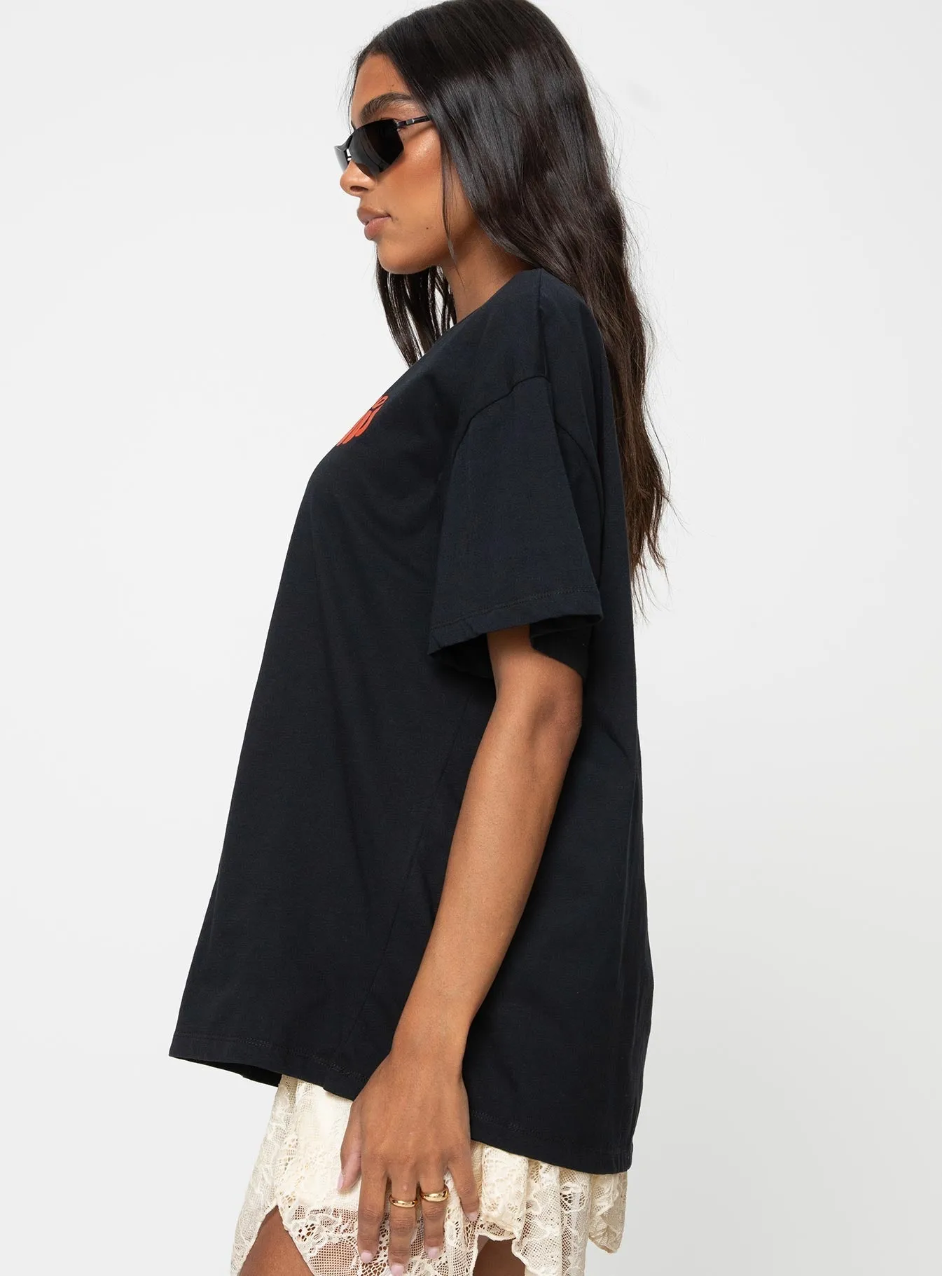 Cool Weather Wear NonIronTechnology Noods Oversized Tee Black