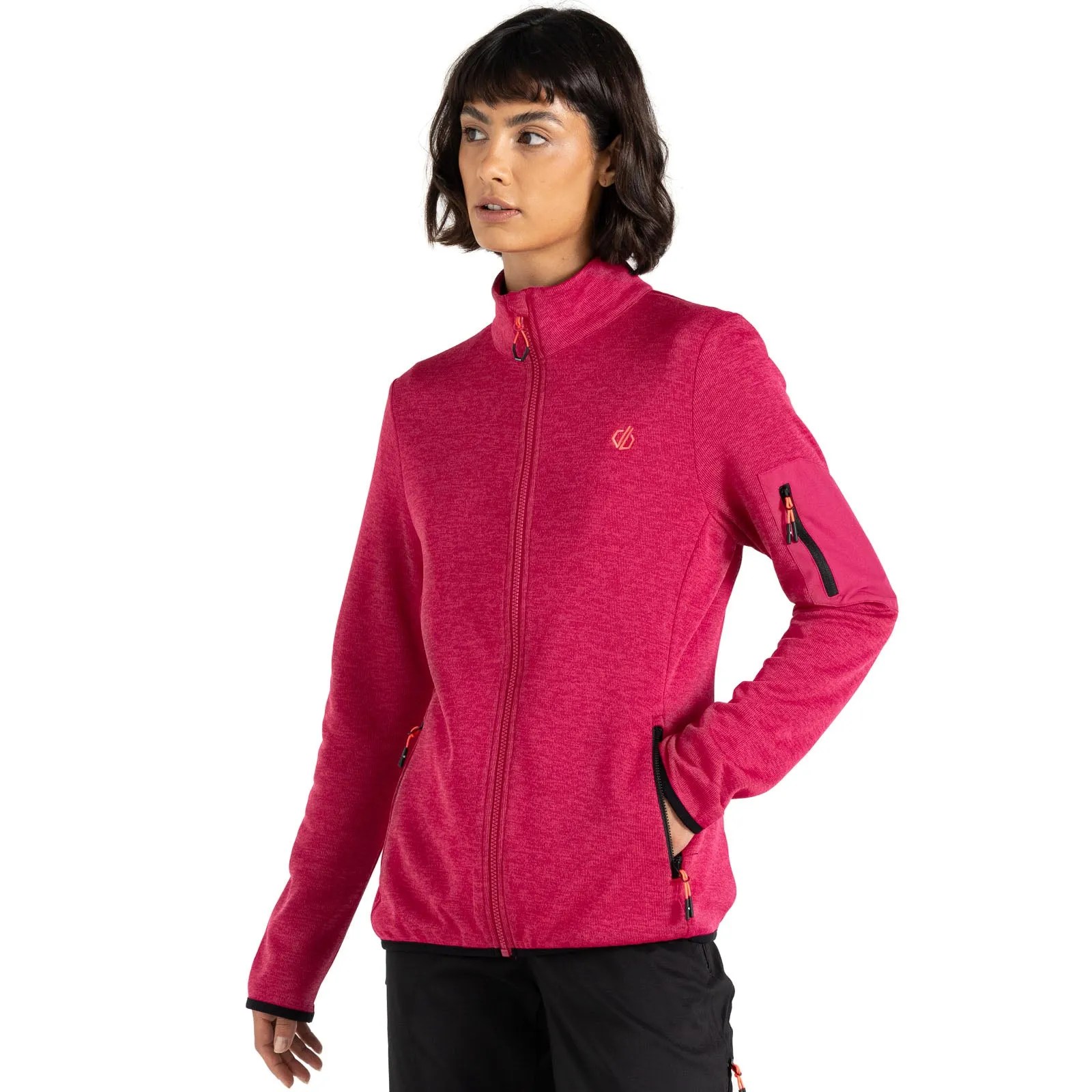 Dare 2b Womens Mountain Series Full Zip Fleece Jacket Wind Break Outdoor Stroll