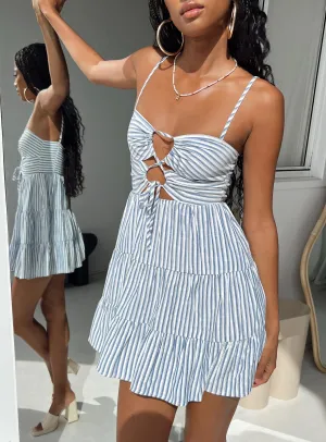 Timeless Look Smooth Layering Rise Up Mini Dress Navy