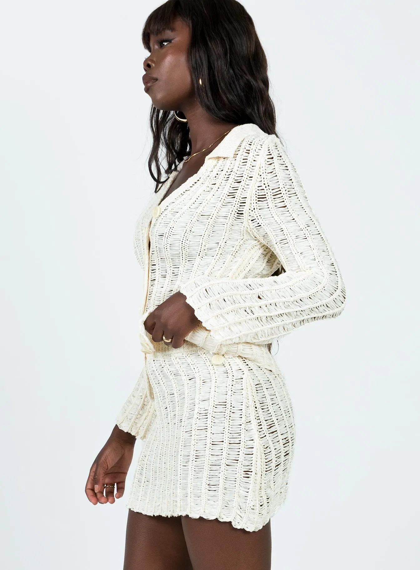 slim fit Perfect Places Knit Set Beige