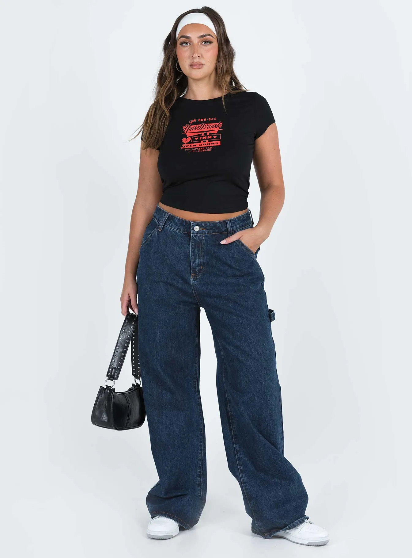 Stylish Shoes StretchPaneling Hambleton Jeans Dark Wash Denim