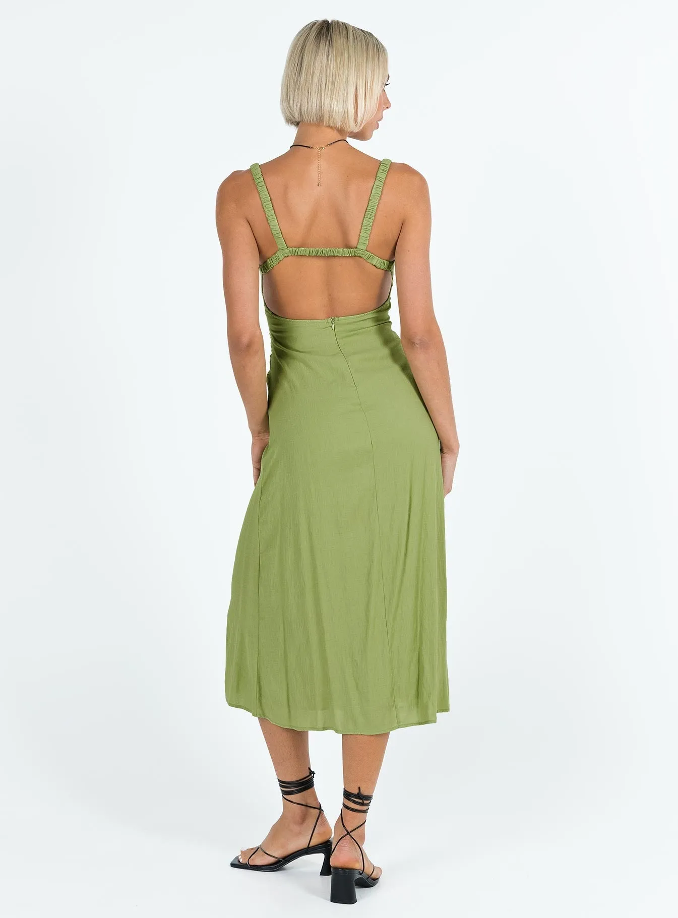 Georgia Midi Dress Green Day Magic Breath Ease