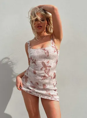 Eula Mini Dress Brown Multi Celebrity-Inspired Soft-touch daywear