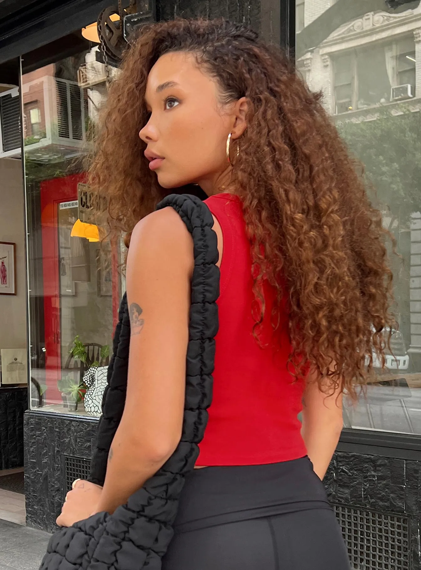 Stretch Wear Seasonal Wear Betty Boop Cherry Girl Tank Red