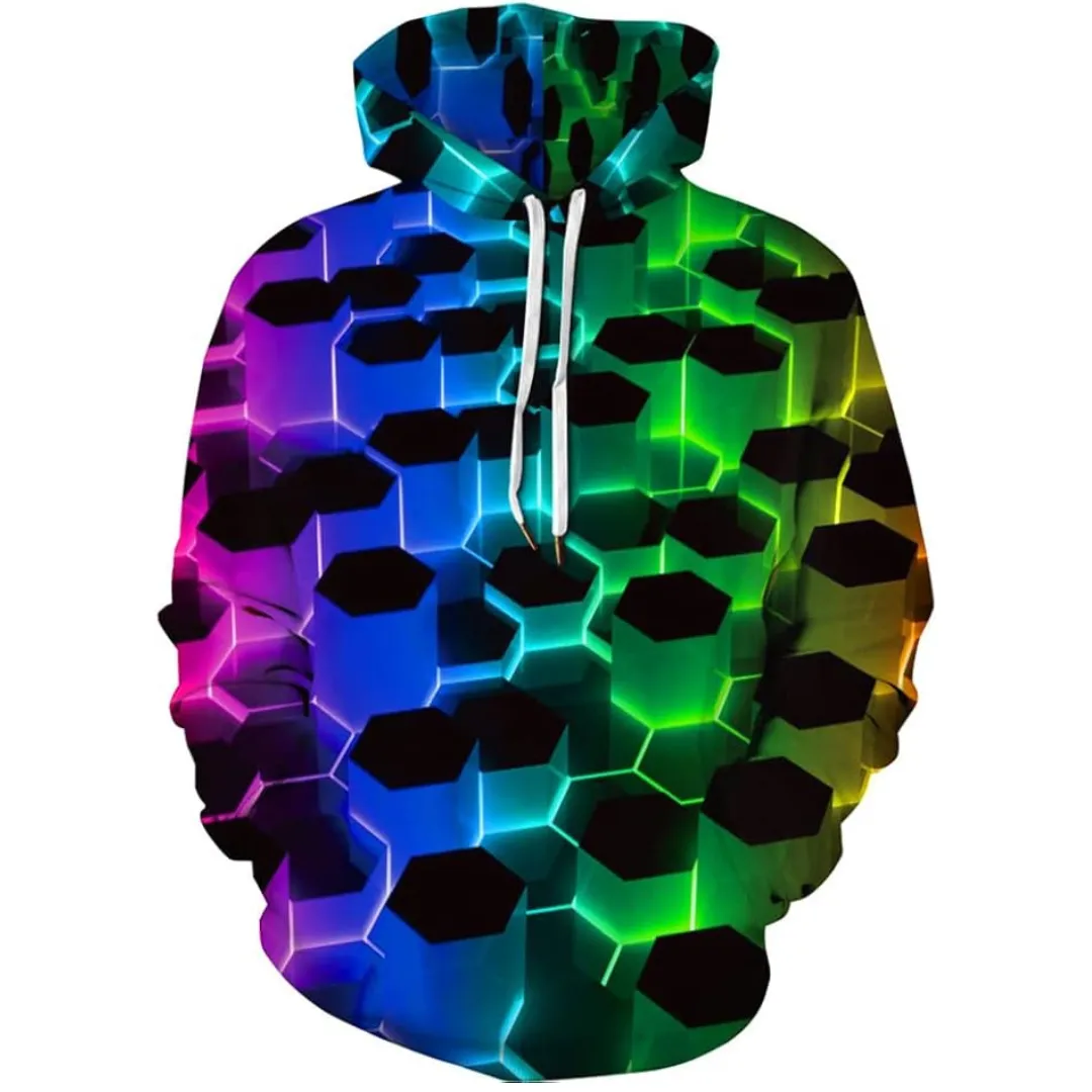 Devon Sport Unisex 3D Novelty Pull-Over Hoodie Minimal Fit Lounge Style