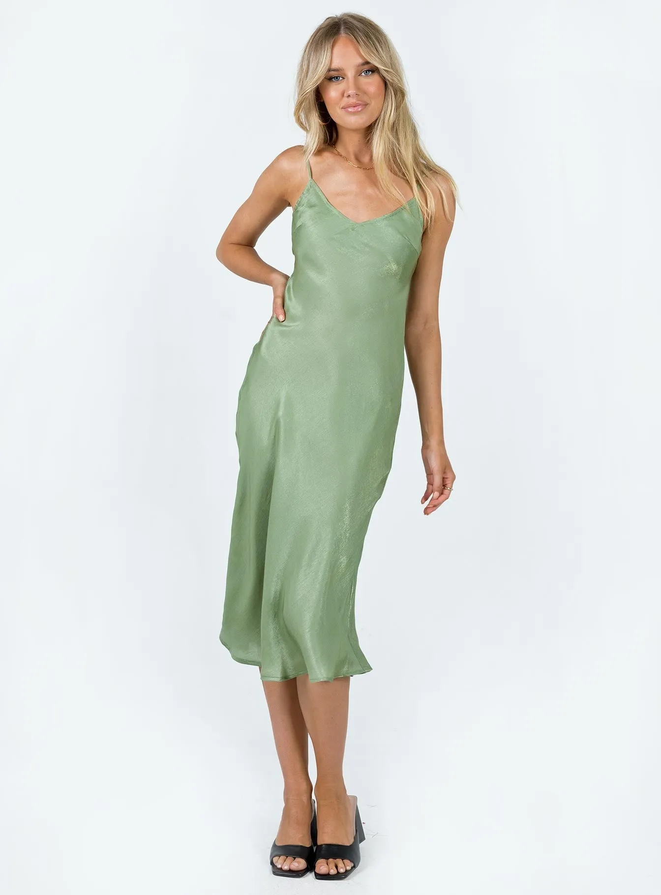 Varese Midi Dress Green Calm Fit