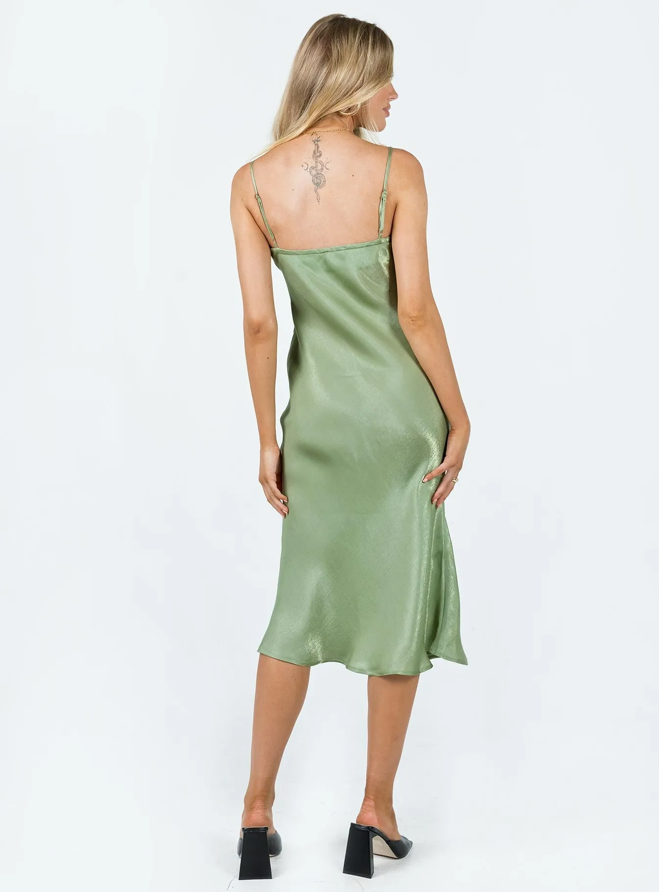 Varese Midi Dress Green Sophisticated Wear Fresh Glow
