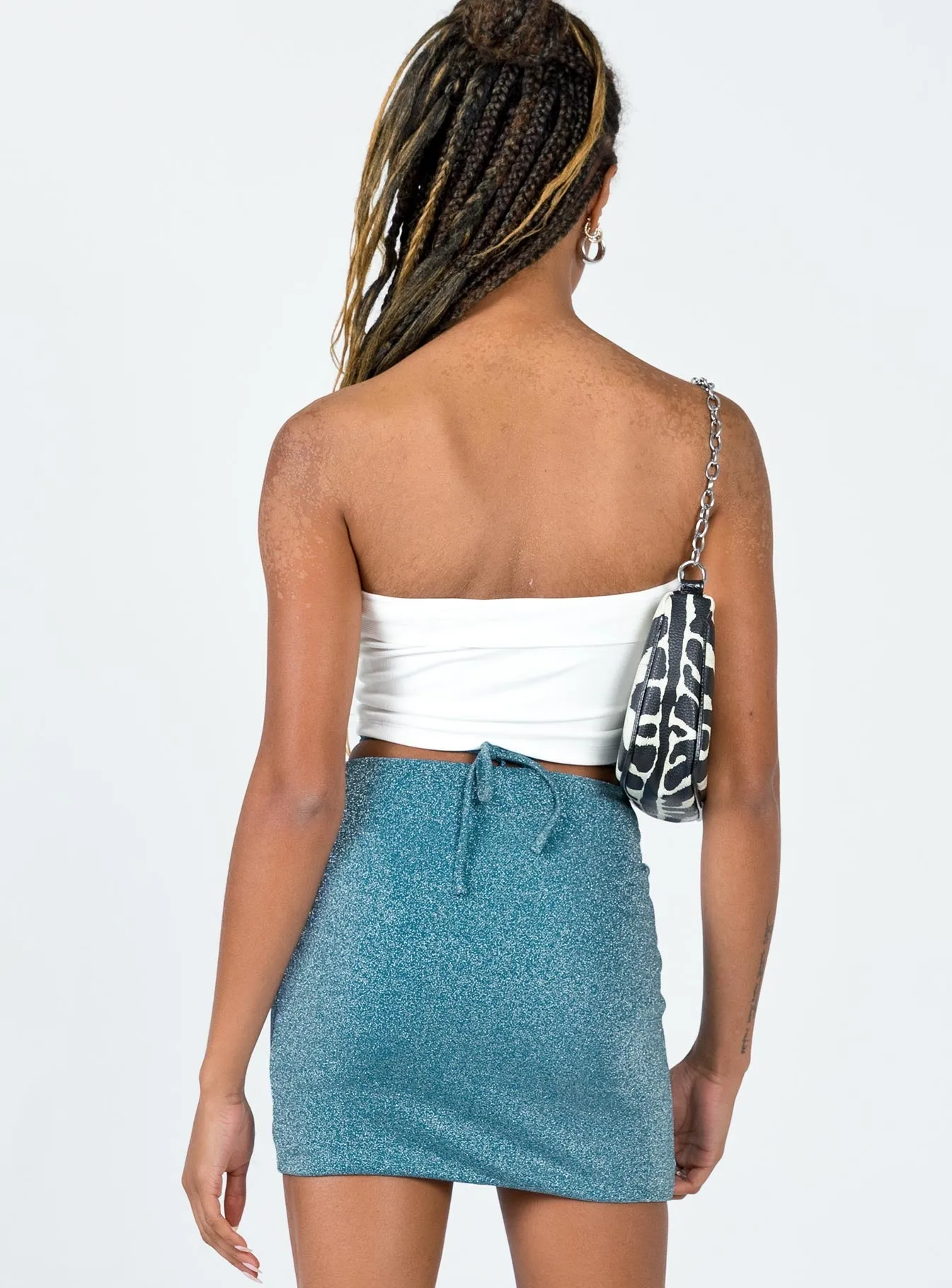 Water Repellent Budget Friendly Humaira Mini Skirt Blue