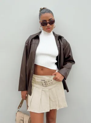 Nambour Mini Skirt Beige Breezy Look