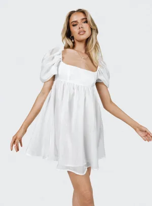 Alaya Mini Dress White Fresh Glow