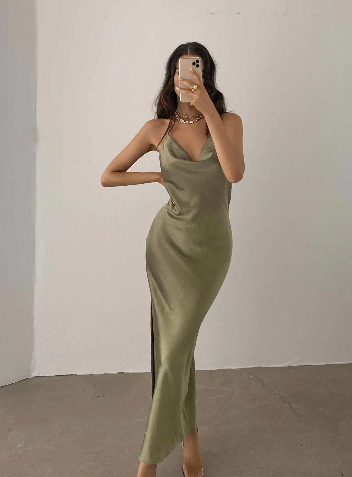 Elegant Everyday Alissa Midi Dress Green