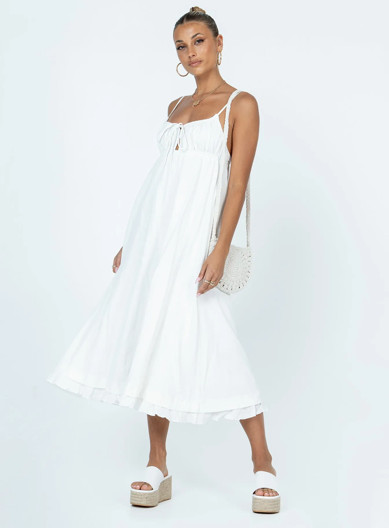 Photo Light Empress Of Love Maxi Dress White