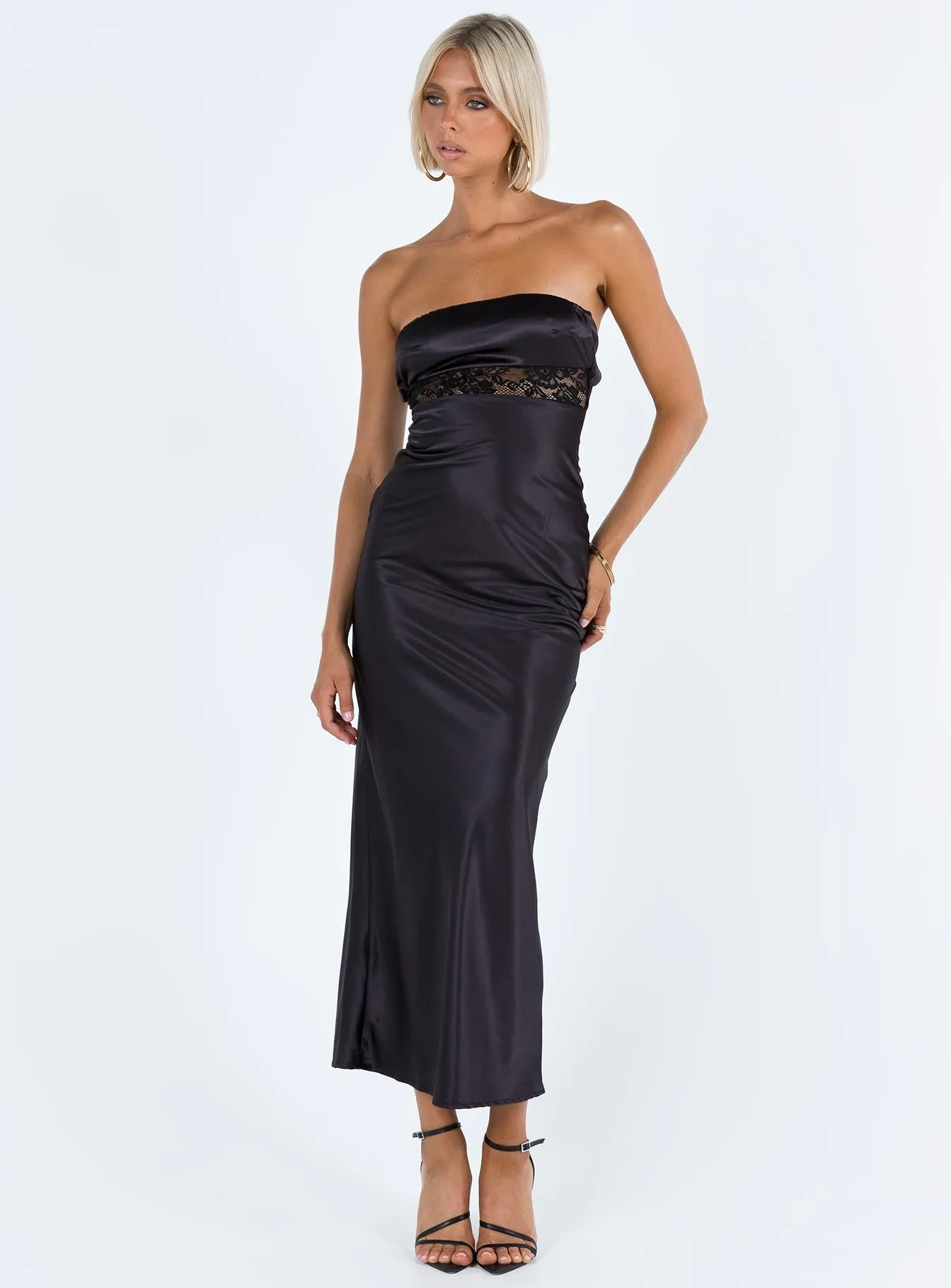 Soft Appearance Bellwood Strapless Maxi Dress Black