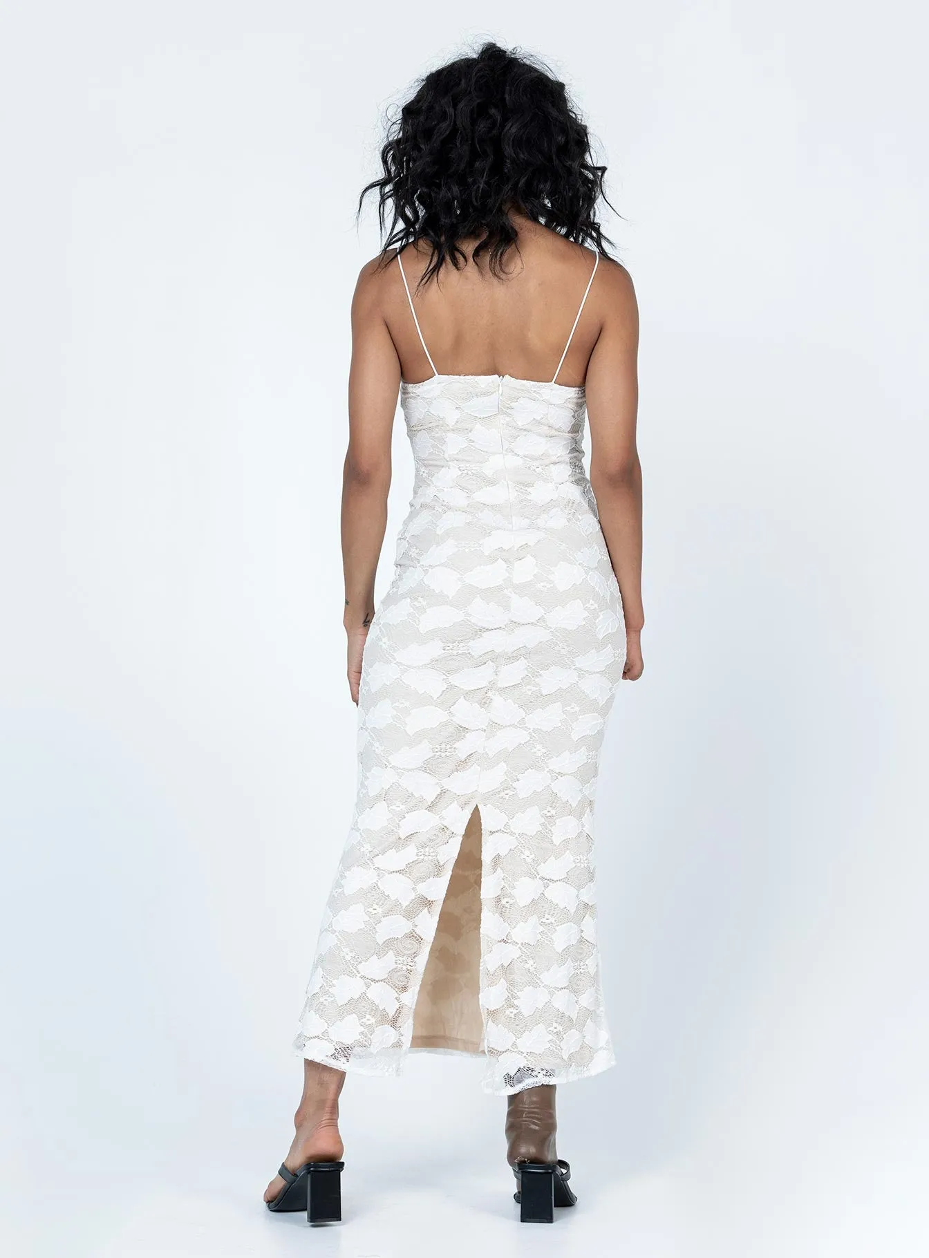 Versatile party outfit Azra Maxi Dress White