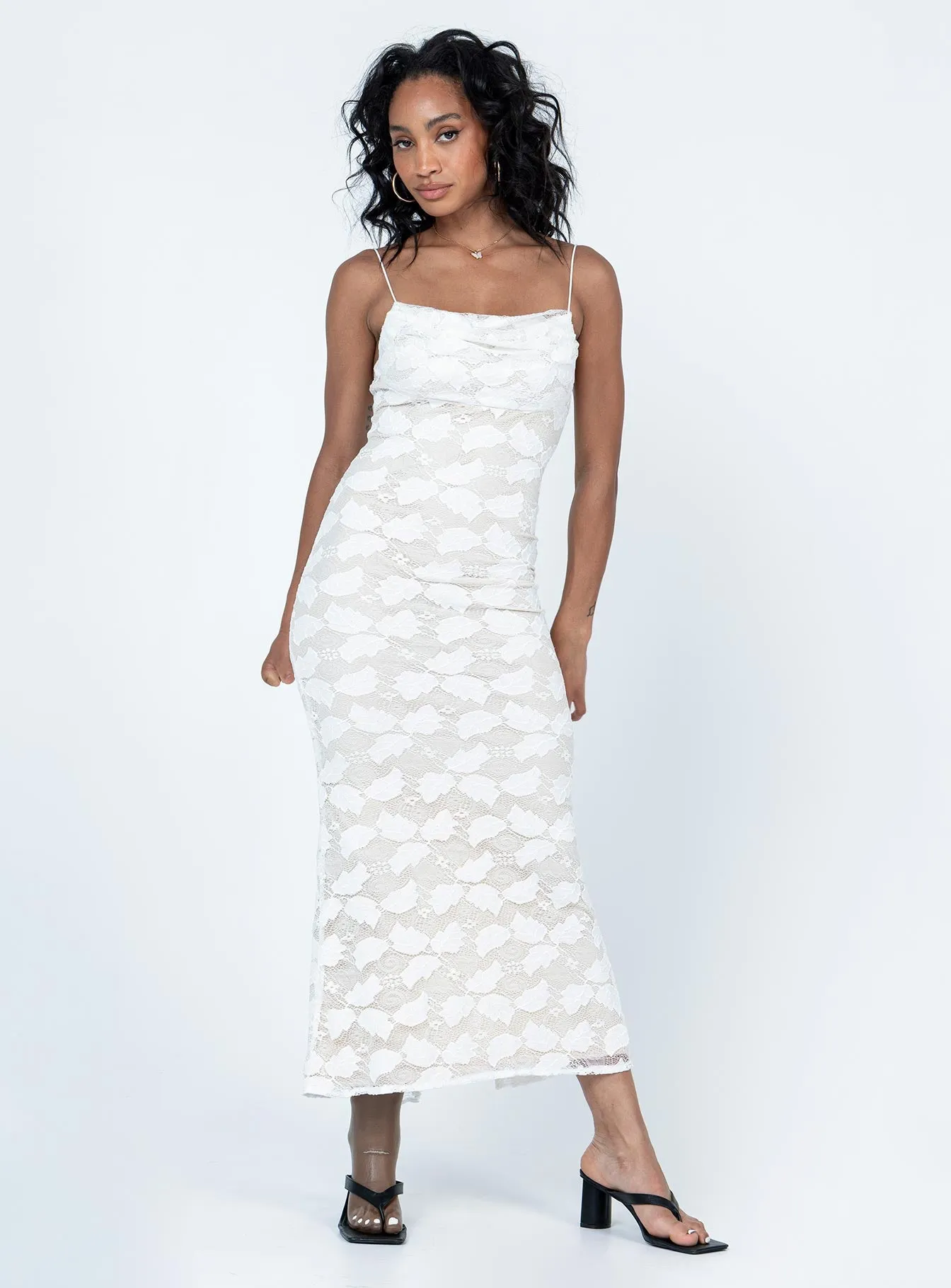 Effortless Vibe FadeResistantColor Azra Maxi Dress White