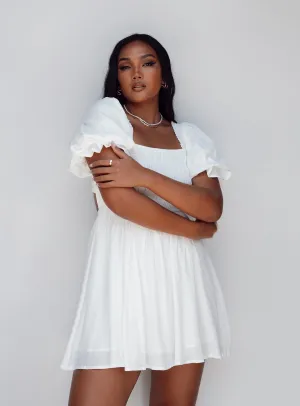 Light Drape Dani Mini Dress White