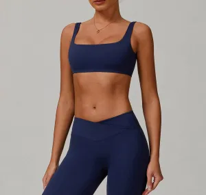 GentleWaistband Square Neck Sports Bras Athletic Tops