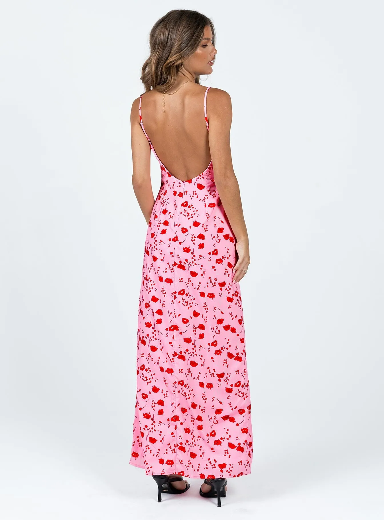 Texture Mood Cherry Dream Maxi Dress Pink