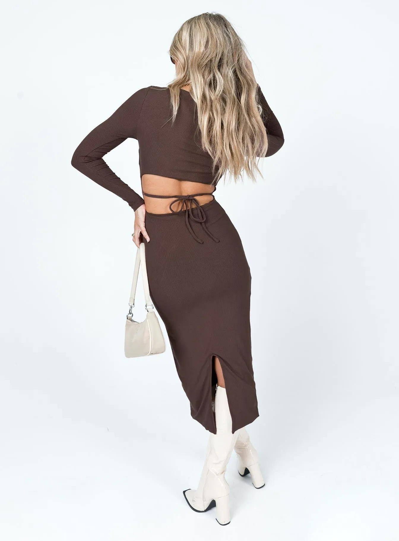 Nolan Midi Dress Brown Everyday-Comfort