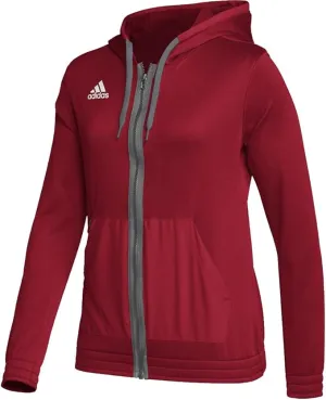 Adidas Team Issue Women's Full Zip Hoodie Red Classic Comfort