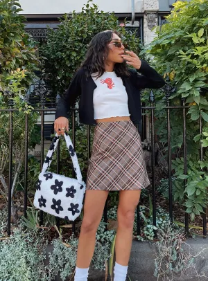 Wardrobe Classic Darwin Mini Skirt Brown Multi