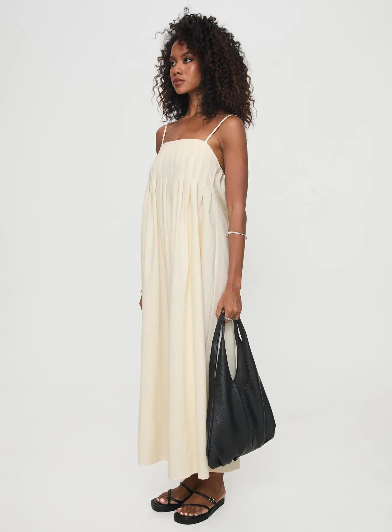 Bright Mood Event Perfect Frankye Maxi Dress Cream