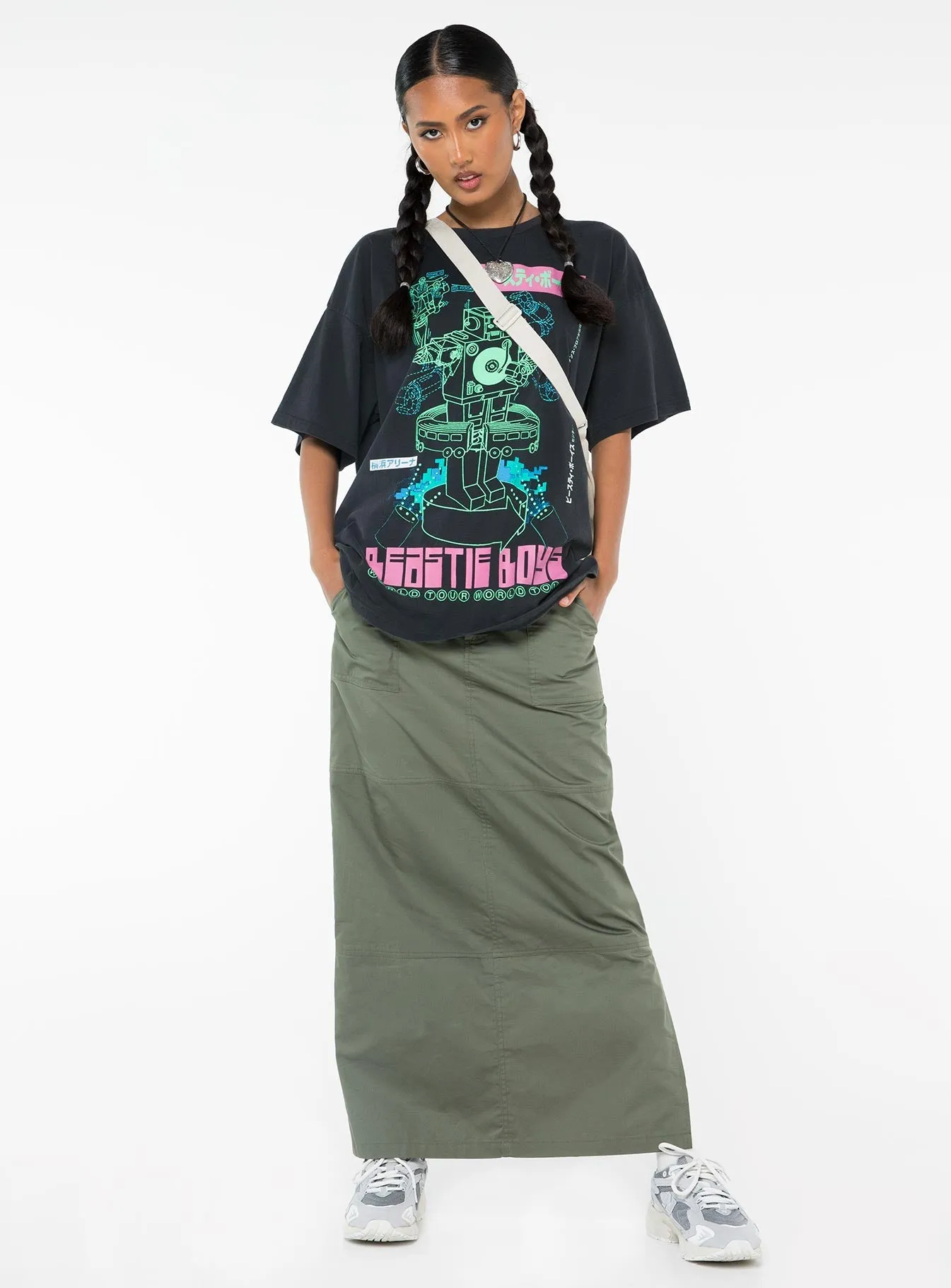 Cool Fit Beastie Boys World Tour Oversized Tee Black