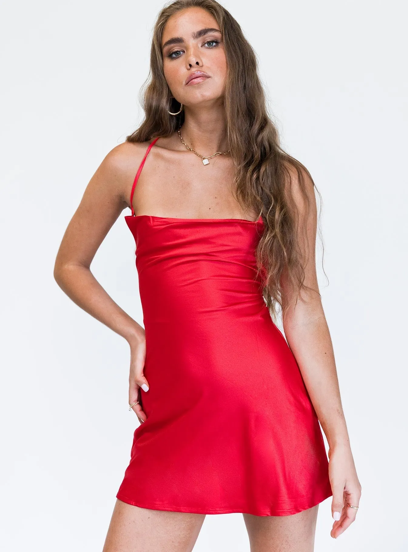 Nature Glow Celena Mini Dress Red