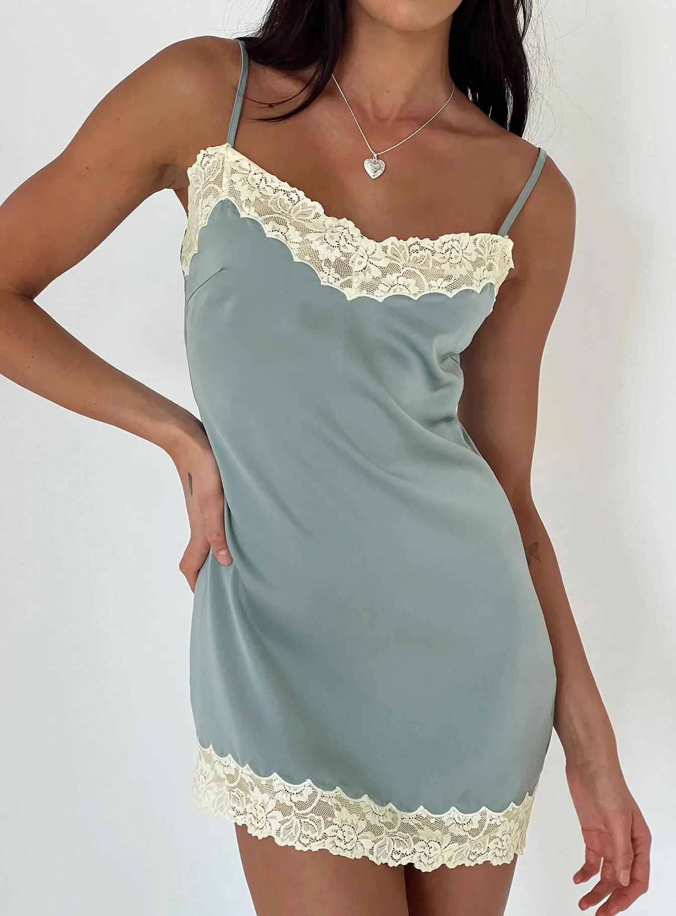 Smart and Polished Ochi Mini Dress Polar Blue