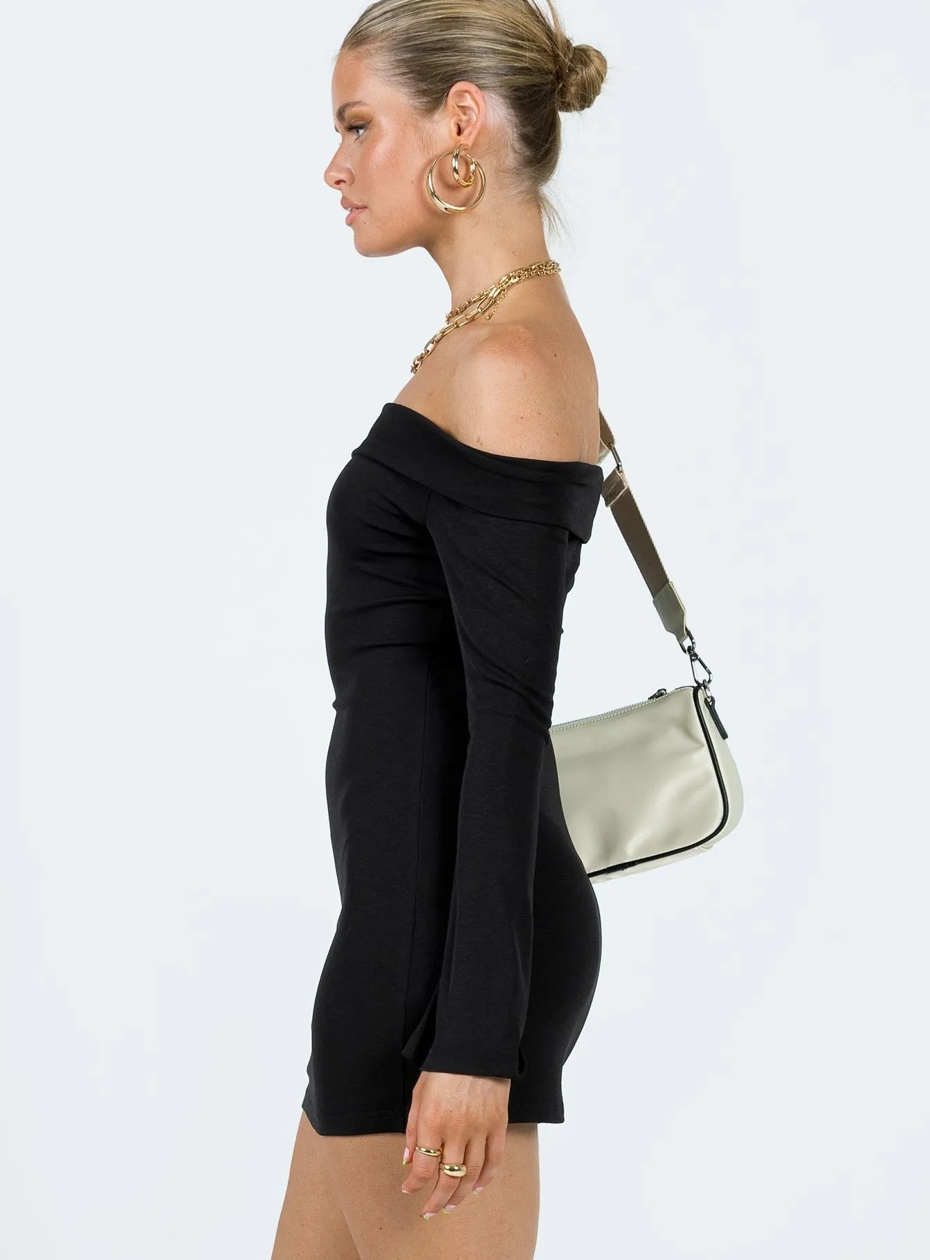 Anya Mini Dress Black Simple Shape