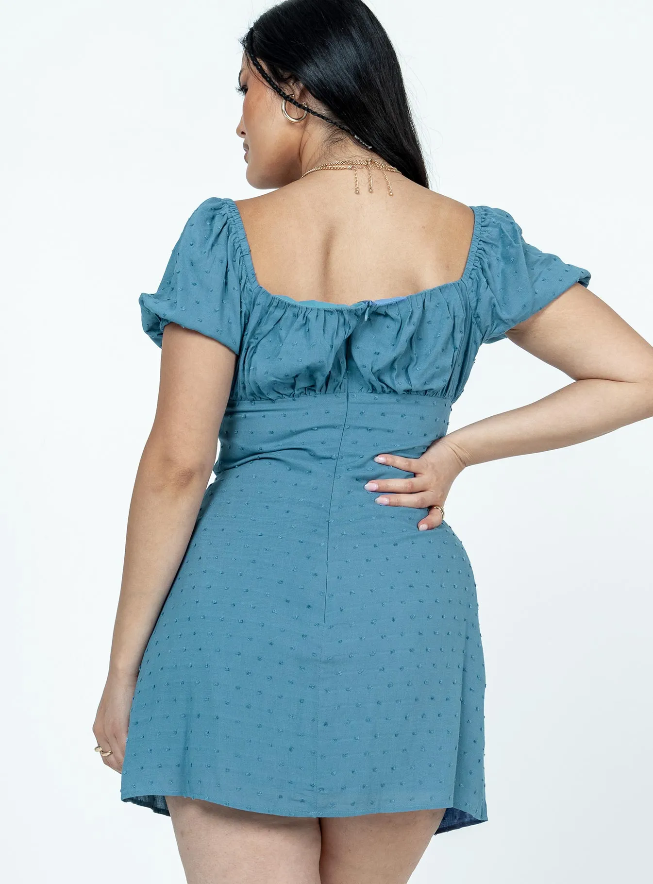 Modern Waistband Comfortable office piece Fauci Mini Dress Navy