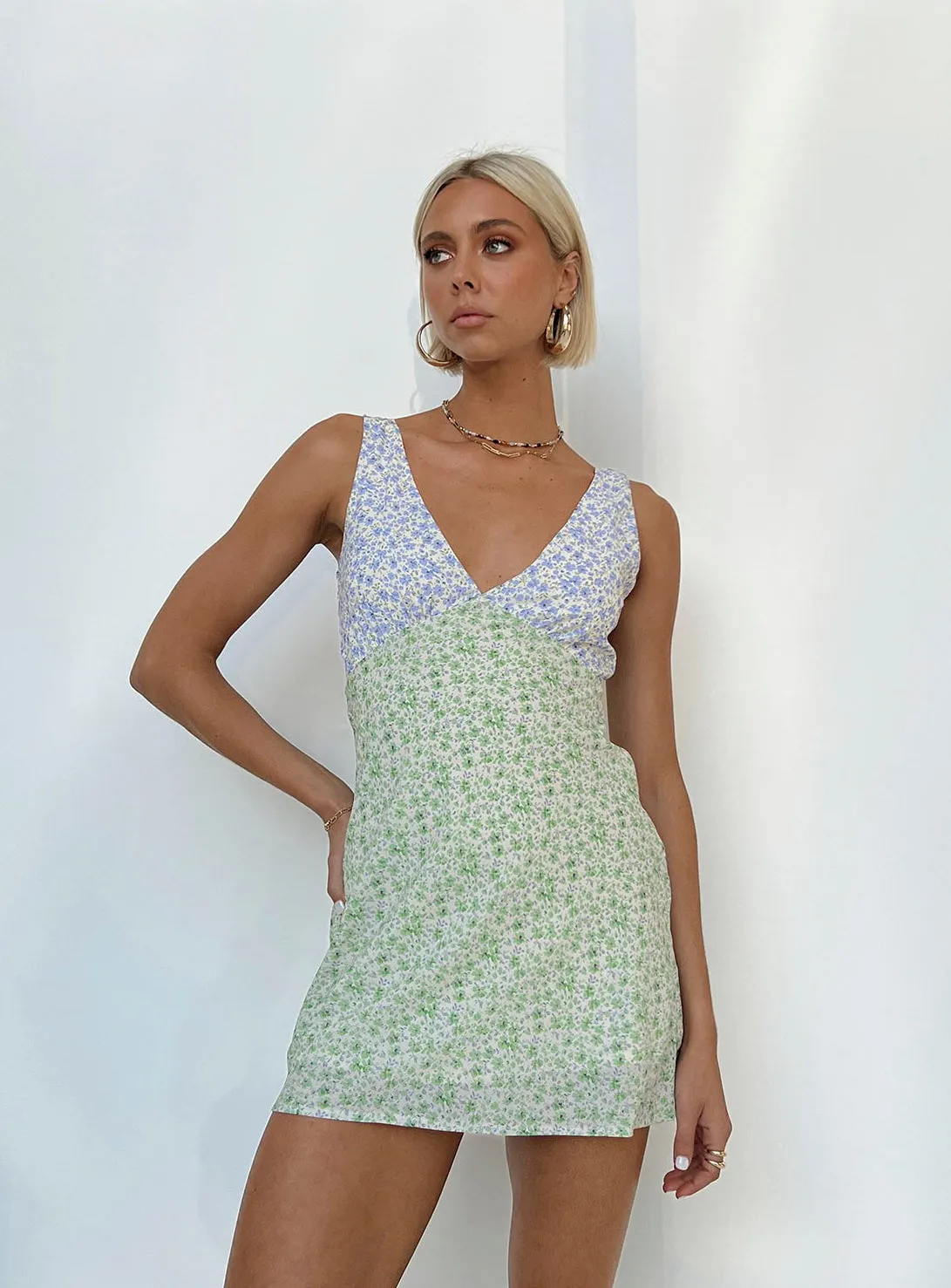 Lunch Date Nellie Mini Dress Two Tone Multi