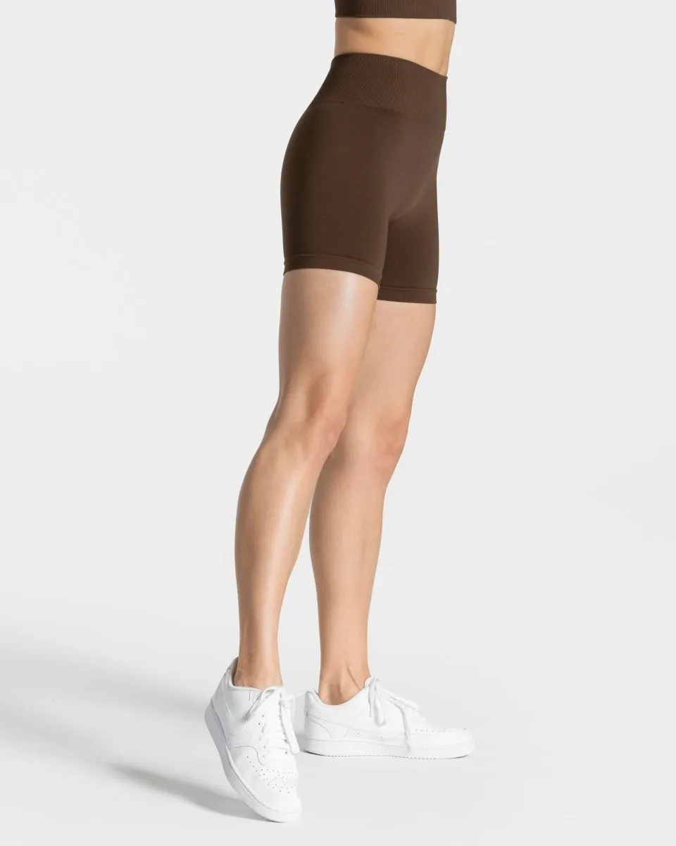 Hiking shorts t shirt Timeless Scrunch Shorts "Dunkelbraun"