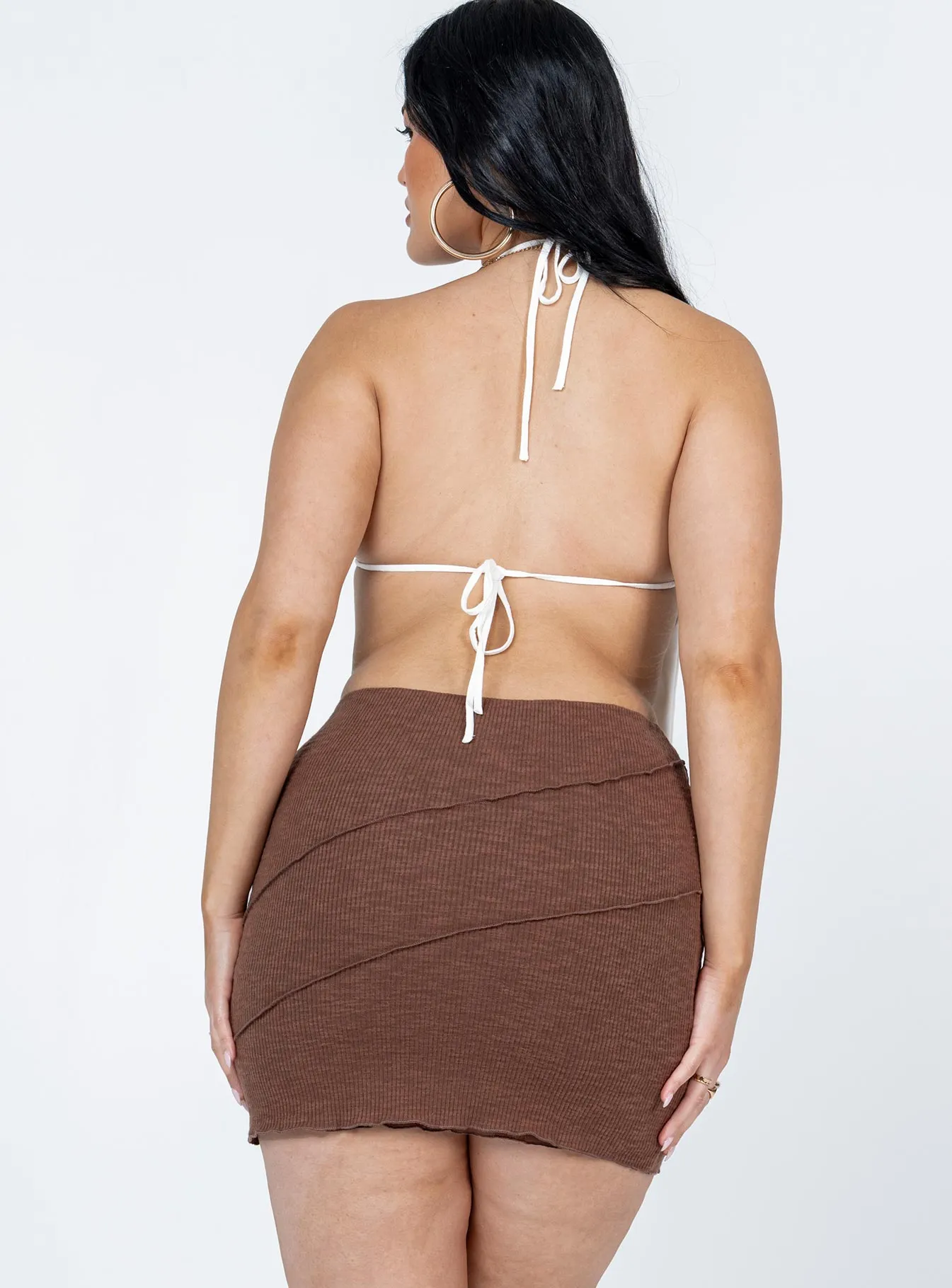 Oscar Mini Skirt Brown Smart Design Non Irritating Seams