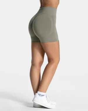 Adaptive Temperature Control Warm Day Femme Sculpt Scrunch Shorts "Khaki"
