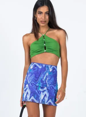 Cotton Rich investment piece Adyn Mini Skirt Blue