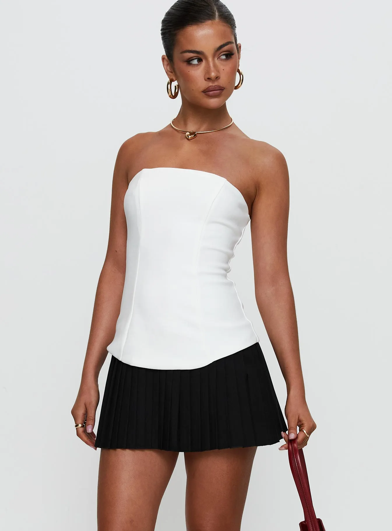 Timeless Soft Obsessed Strapless Mini Dress White