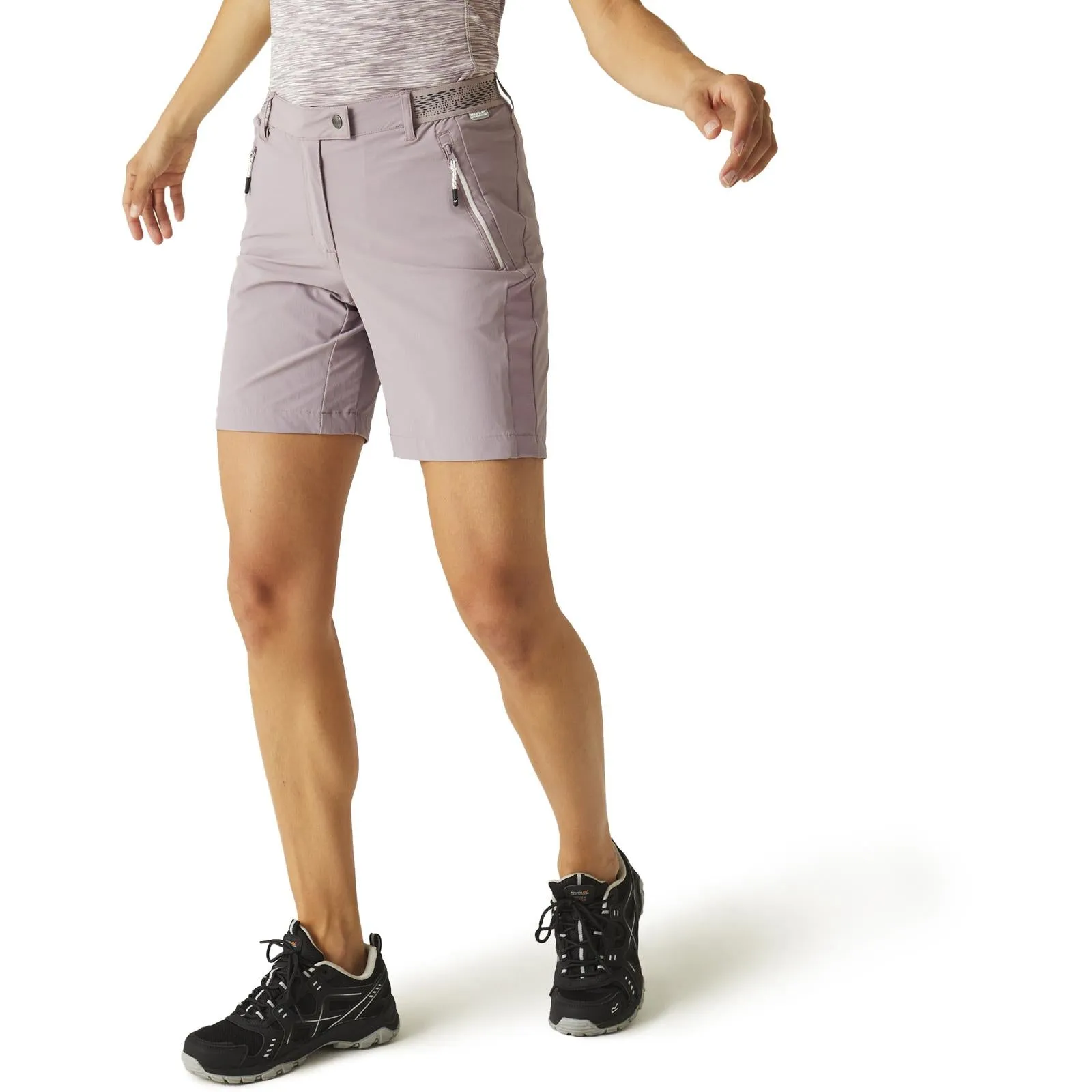 Regatta Womens Mountain II Walking Shorts Sporty Vibe Fit Flex