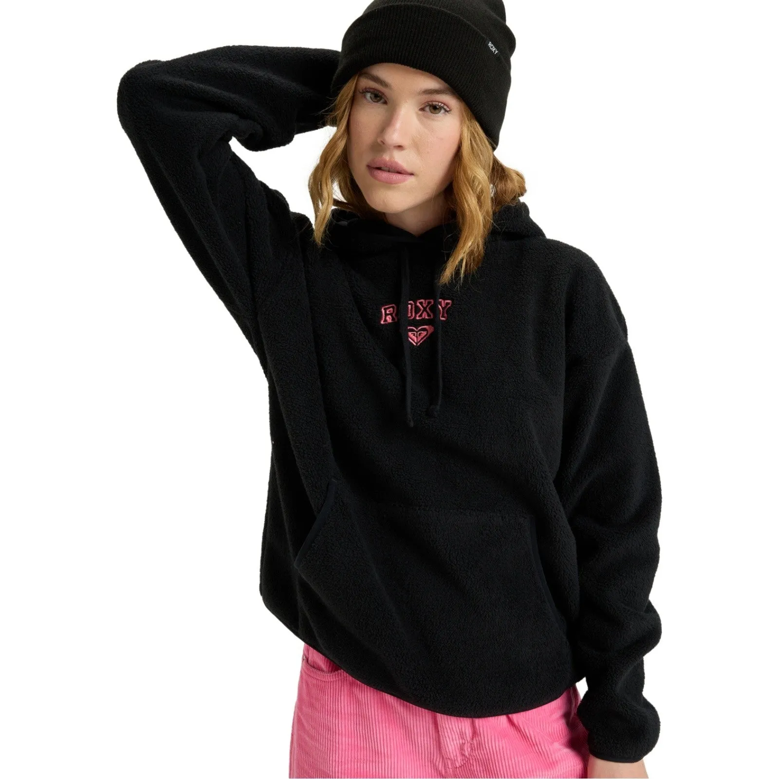Roxy Womens Cool Calling Polar Fleece Hoodie Breathable team wear