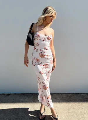 Soft Shine Amos Maxi Dress Pink Multi